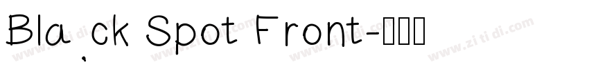 Black Spot Front字体转换